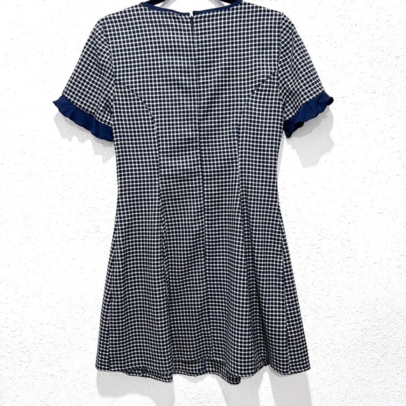 BCBGeneration Herringbone-Print Fit & Flare Dress 6 - Picture 4 of 6